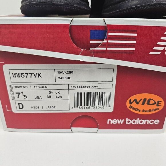 New Balance 577 Walking Tennis Shoes DSL-2 Black Women Size 7 1/2 D Wide NIB - Picture 3 of 15